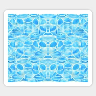 Aquamarine Aesthetic Abstract Watercolor Series Pattern 6 Sticker